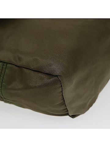 Prada Pouch Bag Khaki Synthetic Clutch Bag (view 2)