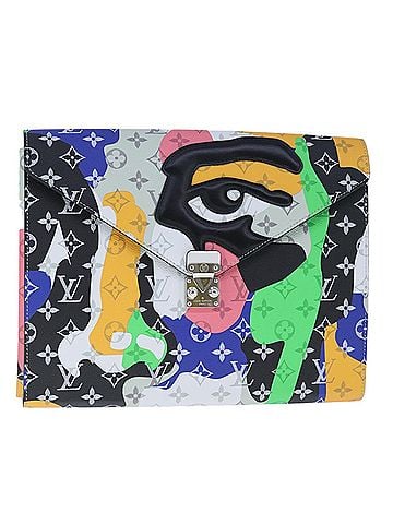Louis Vuitton Multicolour Canvas Clutch Bag (view 1)