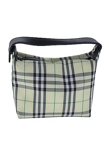 Burberry Nova Check Green Synthetic Clutch Bag (view 1)