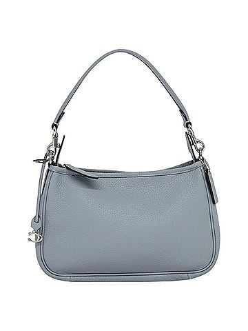Coach Pebbled Blue Leather Shoulder Bag (view 1)