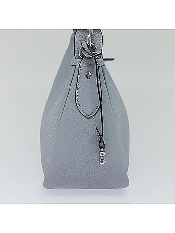 Coach Pebbled Blue Leather Shoulder Bag (view 2)