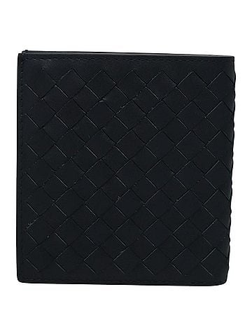 Bottega Veneta Intrecciato Navy Leather Wallet (view 1)