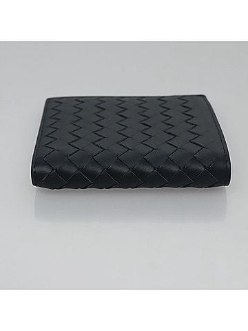 Bottega Veneta Intrecciato Navy Leather Wallet (view 2)