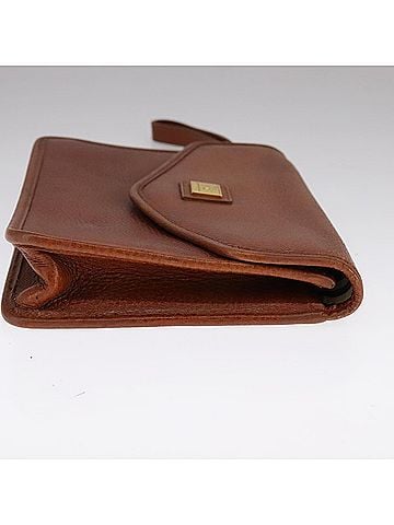 Burberry Brown Leather Clutch Bag (view 2)