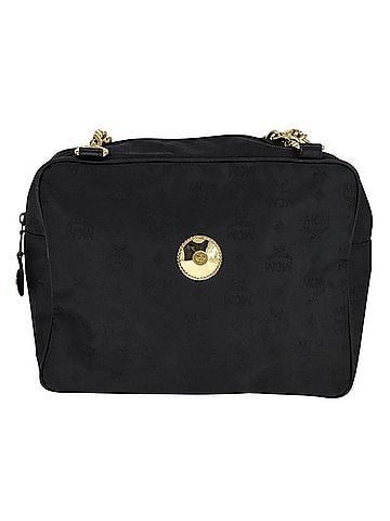 MCM Visetos Black Synthetic Shoulder Bag (view 1)