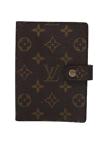 Louis Vuitton Couverture Agenda Fonctionnel Pm Brown Canvas Wallet (view 1)