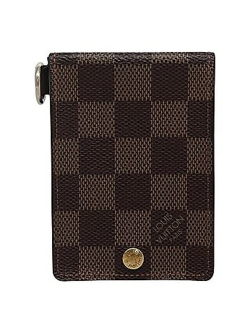 Louis Vuitton Card Case Brown Canvas Wallet (view 1)