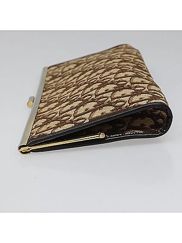 Dior Trotter Brown Canvas Clutch Bag (view 2)
