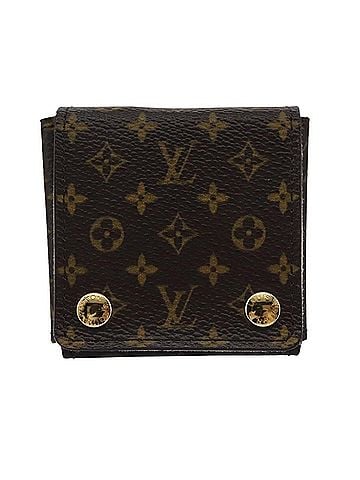Louis Vuitton Jewelry Case Brown Canvas Wallet (view 1)