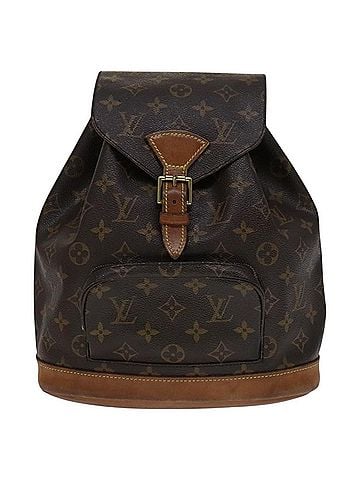 Louis Vuitton Montsouris Mm Brown Canvas Backpack Bag (view 1)