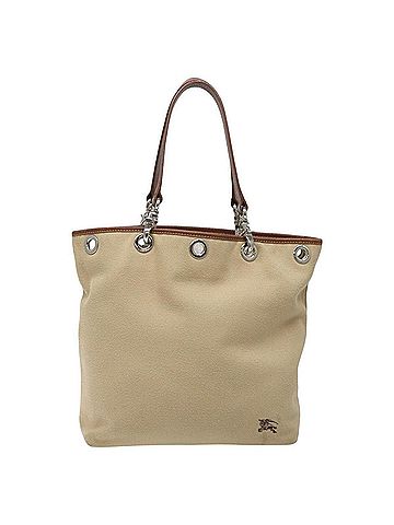 Burberry Blue Label Beige Canvas Tote Bag (view 1)