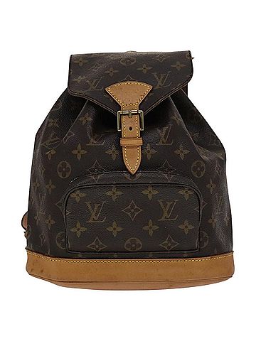 Louis Vuitton Montsouris Mm Brown Canvas Backpack Bag (view 1)