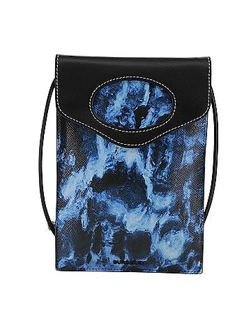 Burberry Blue Leather Clutch Bag (view 1)