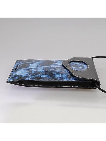 Burberry Blue Leather Clutch Bag (view 2)