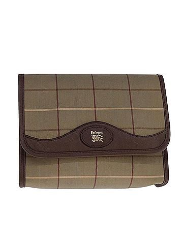 Burberry Nova Check Beige Canvas Clutch Bag (view 1)