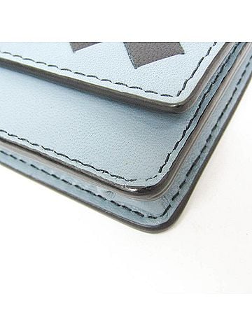 Bottega Veneta Intrecciato Blue Leather Wallet (view 2)