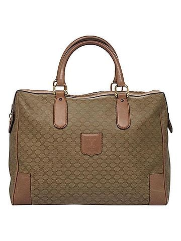 Céline Macadam Beige Canvas Travel Bag (view 1)