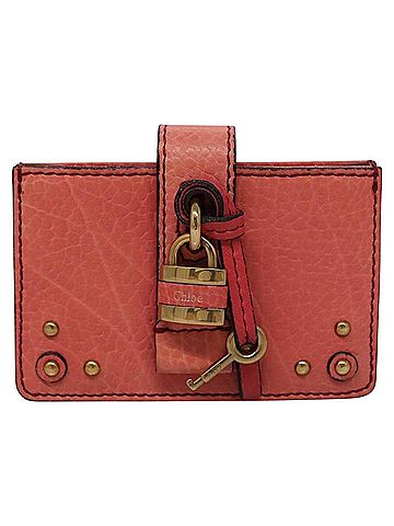 Chloé Paddington Pink Leather Wallet (view 1)