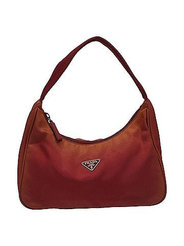 Prada Re-Nylon Red Synthetic Clutch Bag (view 1)