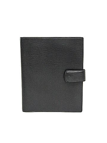 Louis Vuitton Agenda Black Leather Wallet (view 1)
