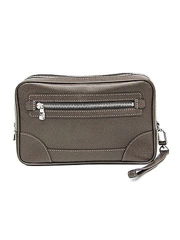 Louis Vuitton Pavel Brown Leather Clutch Bag (view 1)