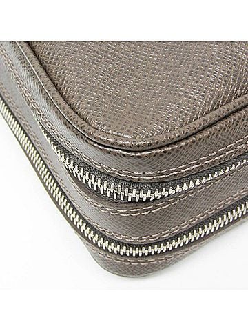Louis Vuitton Pavel Brown Leather Clutch Bag (view 2)