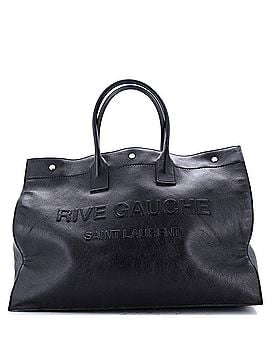 Saint Laurent Rive Gauche Shopper Tote Embossed Leather Large (view 1)