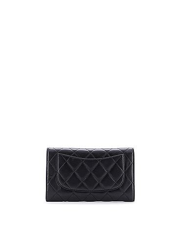 Chanel L-Flap Wallet Quilted Lambskin Long (view 2)