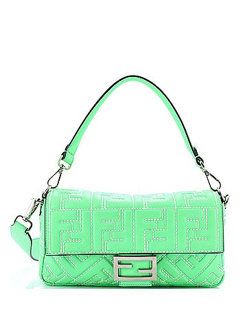 Fendi Baguette NM Bag Zucca Embossed Leather Medium (view 1)