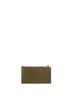 Saint Laurent 100% Leather Green Monogram Fragments Zip Card Holder Matelasse Chevron Leather One size - photo 4