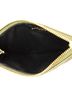Saint Laurent 100% Leather Green Monogram Fragments Zip Card Holder Matelasse Chevron Leather One size - photo 5