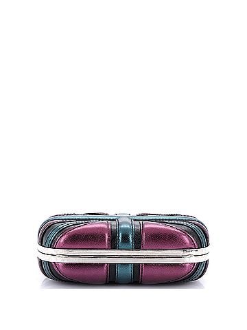 Alexander McQueen Britannia Skull Box Clutch Leather Small (view 2)