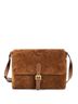Tom Ford 100% Suede Brown Buckle Flap Messenger Bag Suede Medium One size - photo 1