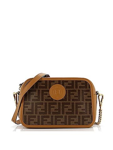 Fendi FF Logo Stamp Camera Bag Zucca Coated Canvas Small (view 1)