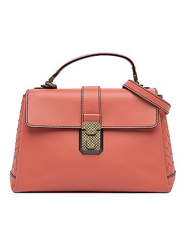 Bottega Veneta Small Nappa Intrecciato Piazza Satchel (view 1)