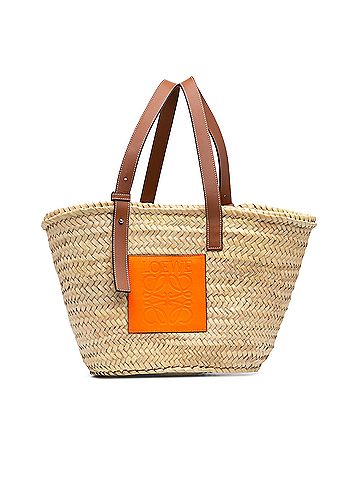 Loewe Large Raffia Basket Bag (view 1)