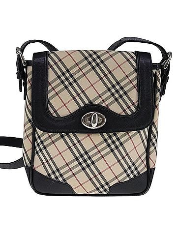 Burberry Nova Check Beige Canvas Shoulder Bag (view 1)