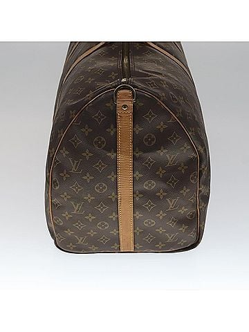 Louis Vuitton Keepall Bandoulière 60 Brown Canvas Travel Bag (view 2)