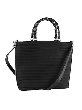 Gucci Bamboo Black Synthetic Handbag (view 1)
