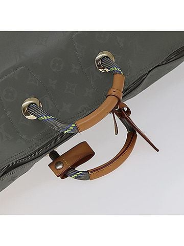Louis Vuitton Silver Leather Travel Bag (view 2)