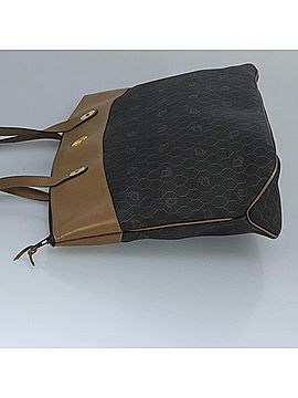 Dior Honeycomb Black Canvas Tote Bag (view 2)