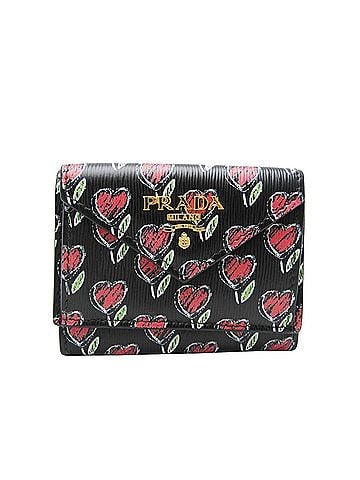 Prada Saffiano Black Leather Wallet (view 1)