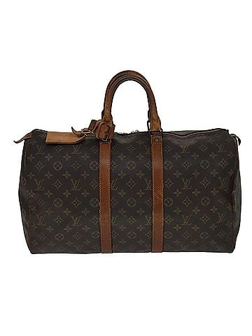 Louis Vuitton Keepall 45 Brown Canvas Travel Bag (view 1)