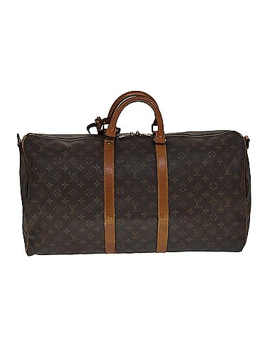 Louis Vuitton Keepall Bandoulière 55 Brown Canvas Travel Bag (view 1)