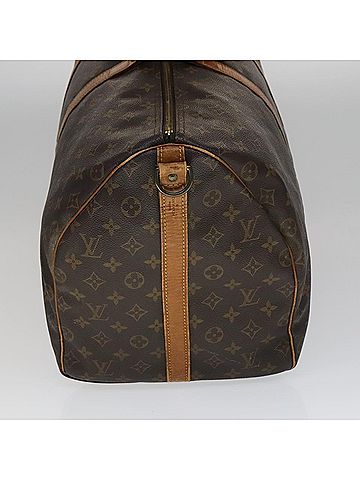 Louis Vuitton Keepall Bandoulière 55 Brown Canvas Travel Bag (view 2)