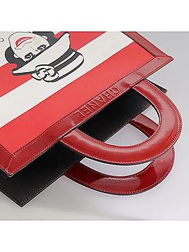 Chanel Coco Mark Red Leather Tote Bag (view 2)