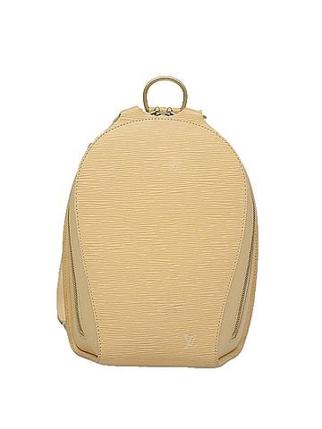 Louis Vuitton Mabillon Beige Leather Backpack Bag (view 1)
