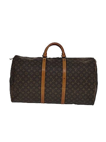 Louis Vuitton Keepall 60 Brown Canvas Travel Bag (view 1)