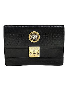 Versace Black Leather Clutch Bag (view 1)