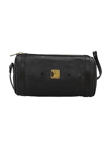 MCM Visetos Black Canvas Shoulder Bag (view 1)